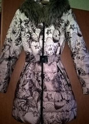 Оригинальный теплющий пуховик