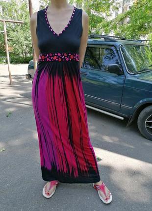 Розкішне плаття сарафан в підлогу5 фото