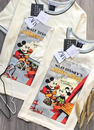 Футболка з міккі і мінні disney zara2 фото