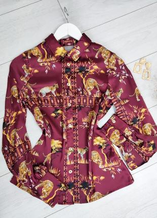Оригинальная рубашка блуза в китайском стиле