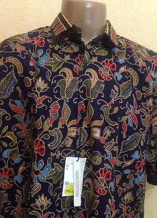 Сорочка з коротким рукавом (бавовна) —jawa batik