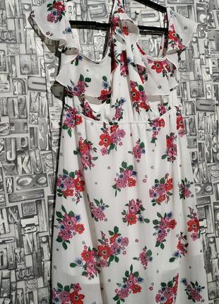 Новое длинное платье, цветочный макси сарафан от h&m.3 фото