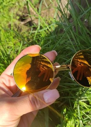 Солнцезащитные круглые очки4 фото