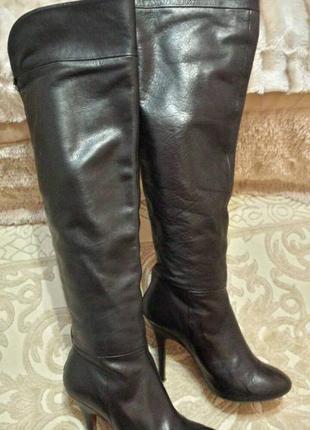 Чоботи-ботфорди шкіра!!