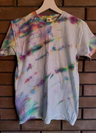 Оригинальная футболка fruit of the loom тай-дай tie-dye.