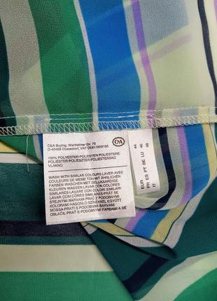 Легка, ніжна, повітряна шифонова блуза туніка c&a yessica.7 фото
