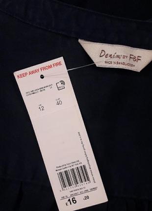 Новая брендовая 100% лиоцелл   рубашка блуза  р.12 от f&f5 фото