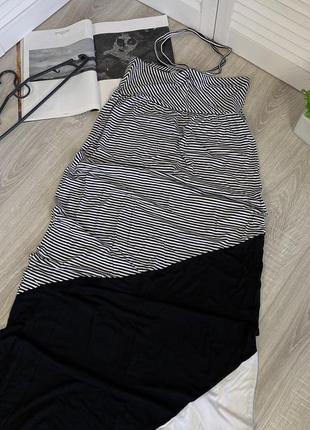 Плаття літнє трикотаж elisabetta franchi оригінал італія чорно біле