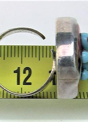 Кільце перстень срібло 925 проба 11.39 грама 16.5 р. європа черепашки без проби3 фото