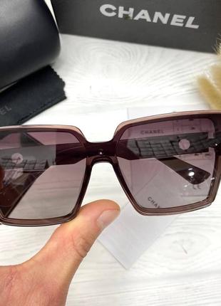 Солнцезащитные очки в стиле chanel линзы полароид1 фото