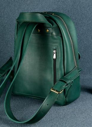 Кожаный женский рюкзак ручной работы5 фото
