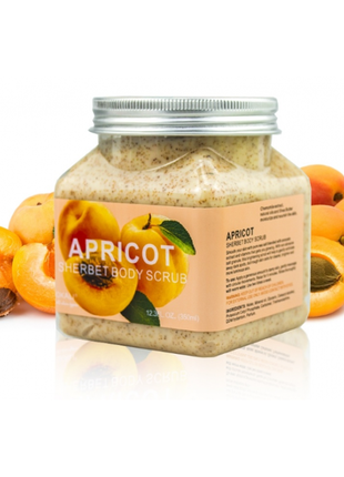 Скраб для тіла wokali apricot sherbet body scrub є в наявності полуниця м'ята шоколад1 фото