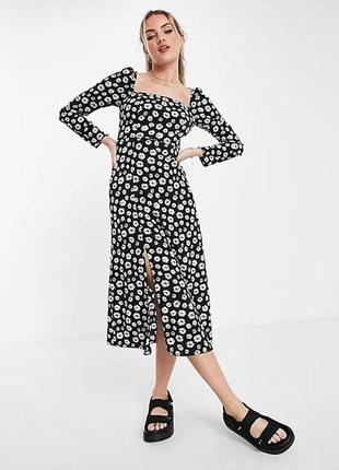 Шикарное платье в ромашки asos design 2