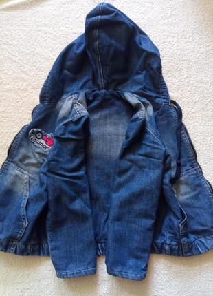Куртка джинсовая утеплённая gee jay размер 4-5/1103 фото