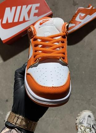 Женские кроссовки nike sb dunk low "ripe orange".5 фото