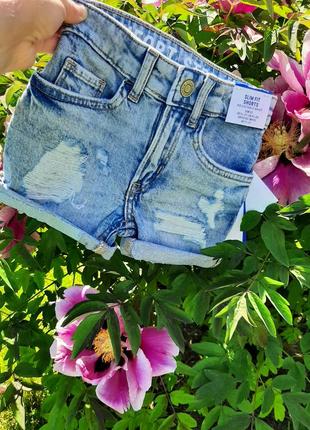 Новые джинсовые шорты шорти детские h&m на мальчика девочку 18-24 м, 92 см.