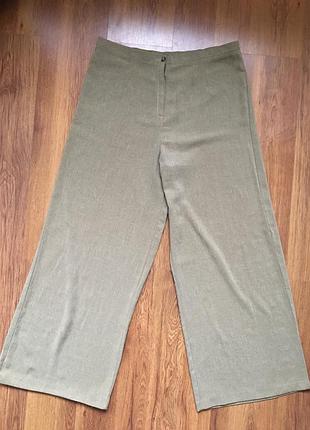 Брюки летние ровные широкие! пот-42см поб-52см