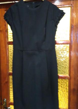 Офисное платье,черное,размер 44