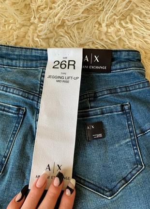 Джинсы armani exchange jegging lift-up j12 скинни новые5 фото