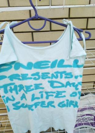 Майка-газетка, топ, размер м.