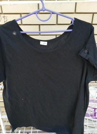 Футболка чорна, тонка,размер14-16