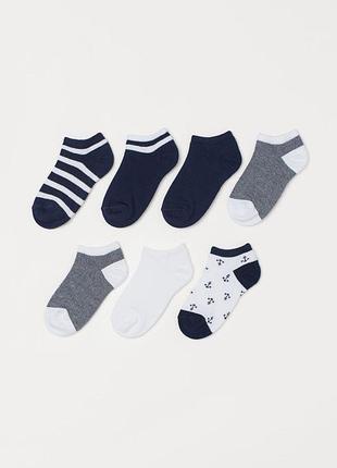 Комплект із 7 пар коротких шкарпеток h&m