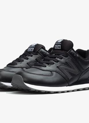 Кожаные кроссовки 574 new balance ml574snr2 фото