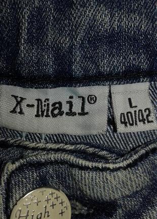 Стильная джинсовая юбка  m&s, размер 14/42.3 фото