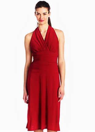 Сукня а-силует, виріз "холтер" і драпірування по торсу, розмір 10 (usa)