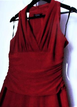 Сукня а-силует, виріз "холтер" і драпірування по торсу, розмір 10 (usa)2 фото
