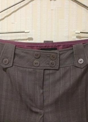Костюмные брюки next цвета капуччино отличная посадка пояс-кокетка3 фото