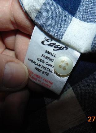 Катоновая стильна шведка сорочка бренд easy.з-м10 фото