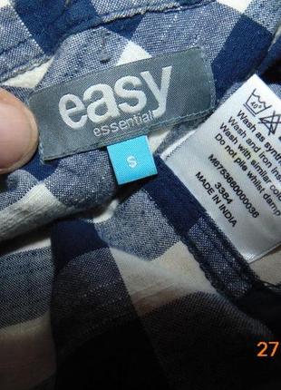 Катоновая стильна шведка сорочка бренд easy.з-м9 фото