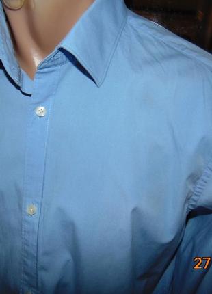 Катоновая стильная нарядная рубашка сорочка бренд .soliver .м-л.415 фото