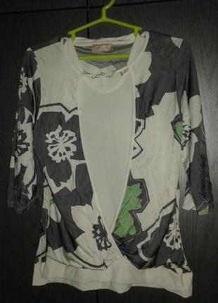 Яскрава стильна легка блузка viola, розмір xl.