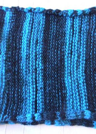 Теплый шарф-снуд handmade р.40х(37х2)4 фото