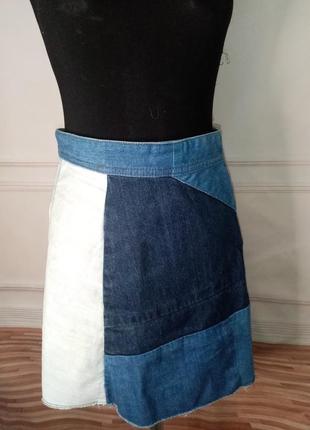 Джинсовая юбка бренд зара