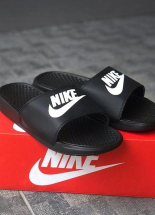 Nike slide black шльопанці найк шльопанці чоловічі