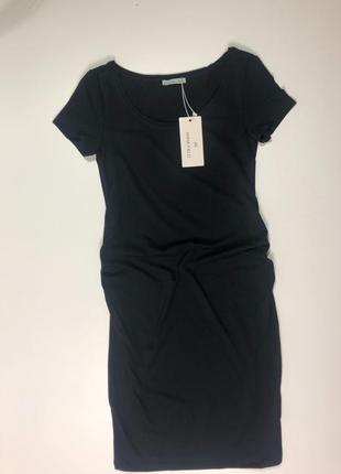 Платье чёрное для беременных anna field джерси4 фото