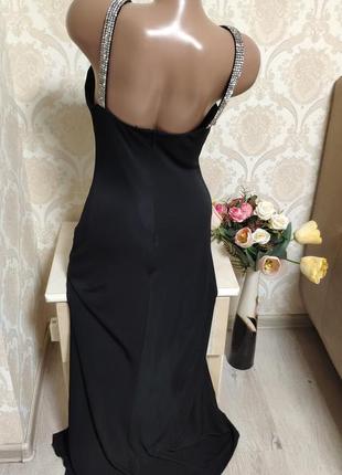 Невероятно красивое вечернее платьесо стразами5 фото