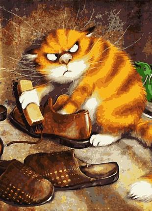 Картина за номерами невдоволений кіт арс зенюк ірина
