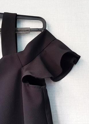 Топ, блуза с открытыми плечами black bardot черного цвета от topshop6 фото