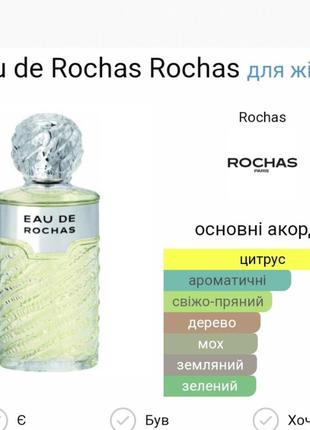 Eau de rochas парфум вінтаж 3
