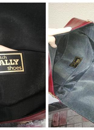 Вінтажна,вечірня сумочка на ланцюгу,шкіра 100% bally оригінал,люкс бренд 5