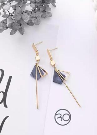 Серьги-гвоздики в стиле zara