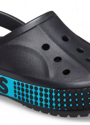 Crocs bayaband logo motion clog черные сабо унисекс