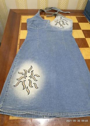 Плаття сарафан джинсові