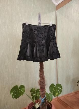 Юбка мини черная