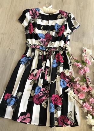 Красиве літнє плаття з принтом, сукні з квітами6 фото