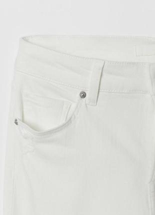 Cropped twill trousers штани джинси з необробленим низом фабричні потертості2 фото